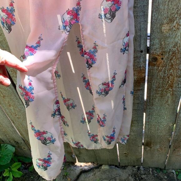 Jesse & J skirt elastic waist maxi sheer size medi - Picture 4 of 8